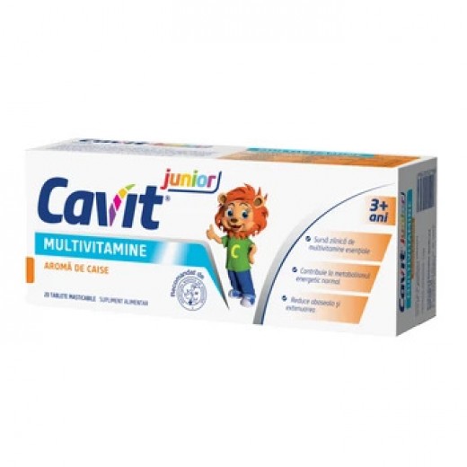 CAVIT JUNIOR Caise x 20 tb.masticabile. Biofarm