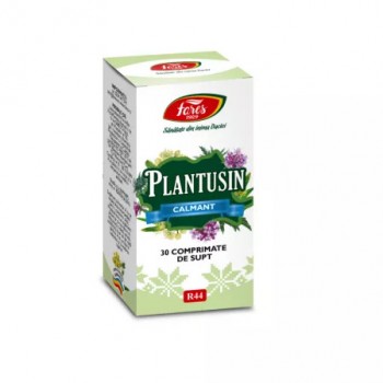 Plantusin Calmant, R44, 30 comprimate de supt, Fares