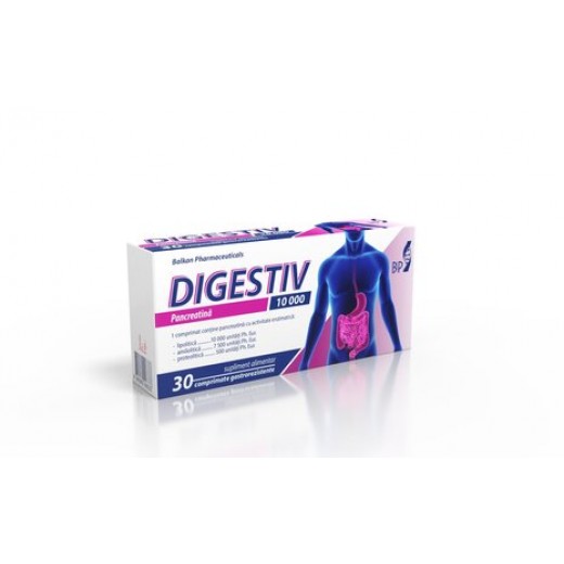 Balkan Pharmaceuticals Digestiv 10.000UI 10 comp.gastrorezistente