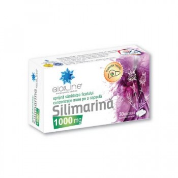 Silimarina 1000 mg x 30 cps. Helcor, 2 cutii la Pret Special!