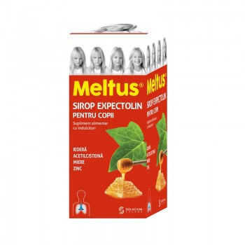 Meltus sirop expectolin petru copii x 100 ml, Solacium Pharma
