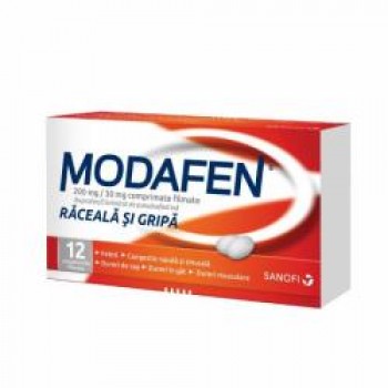 Modafen raceala si gripa, 12 comprimate, Zentiva