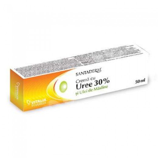Santaderm crema uree 30% si ulei masline x 50ml Vitalia