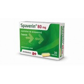 Spaverin 80 mg x 20 cps, Antibiotice SA