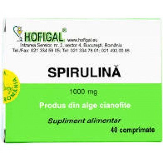 Spirulina Hofigal 1000 mg x 40 tb.