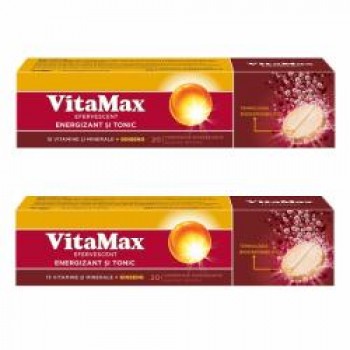 Vitamax x 20 comprimate efervescente, 1+1 GRATIS, Perrigo