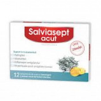 Zdrovit Salviasept Acut fara zahar x 12 comprimate