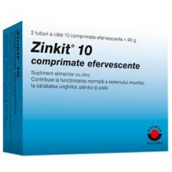 Zinkit 10 mg x 20 cp.efervescente, Worwag Pharma